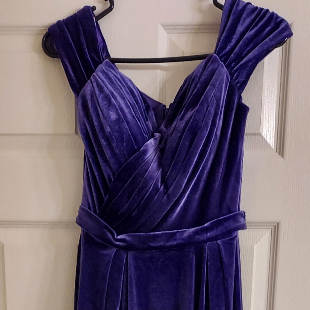Purple Velvet Dress